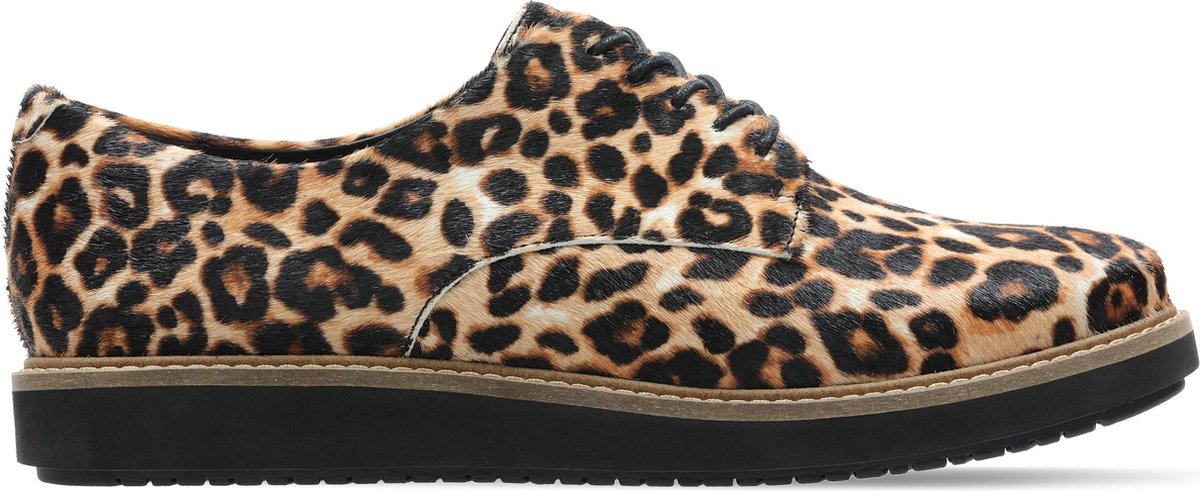 Clarks Dames schoenen Glick Darby D leopard