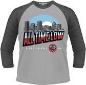 All Time Low Raglan top -M- Baltimore Grijs