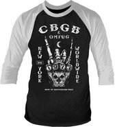 CBGB Raglan top -M- Est. 1973 Zwart/Wit