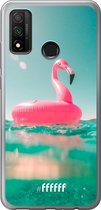 Huawei P Smart (2020) Hoesje Transparant TPU Case - Flamingo Floaty #ffffff