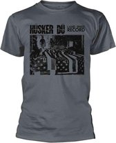 Hüsker Dü Heren Tshirt -S- Land Speed Record Grijs