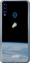 Samsung Galaxy A20s Hoesje Transparant TPU Case - Spacewalk #ffffff