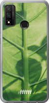 Huawei P Smart (2020) Hoesje Transparant TPU Case - Leaves Macro #ffffff