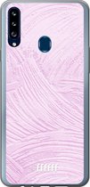 Samsung Galaxy A20s Hoesje Transparant TPU Case - Pink Slink #ffffff