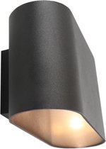 Olucia Rodigo - Moderne Up down wandlamp - Aluminium - Zwart