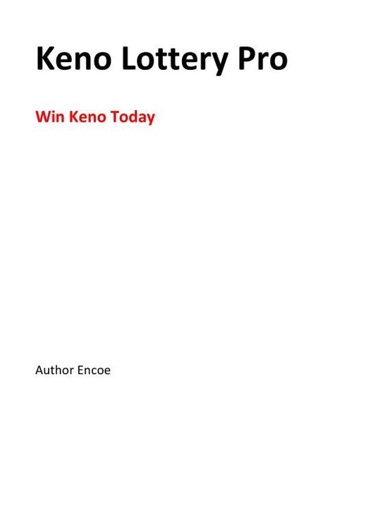 Keno Lottery Pro - cover