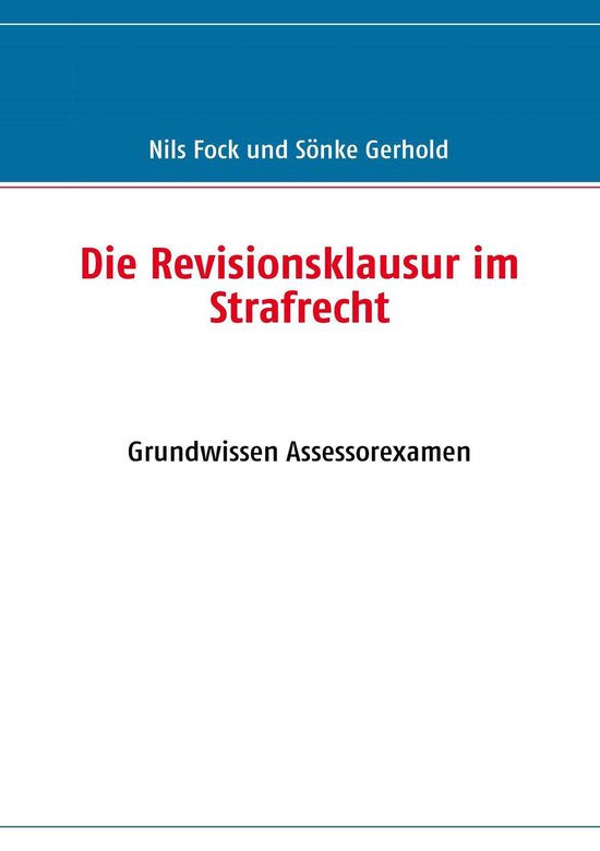 Die Revisionsklausur im Strafrecht - cover