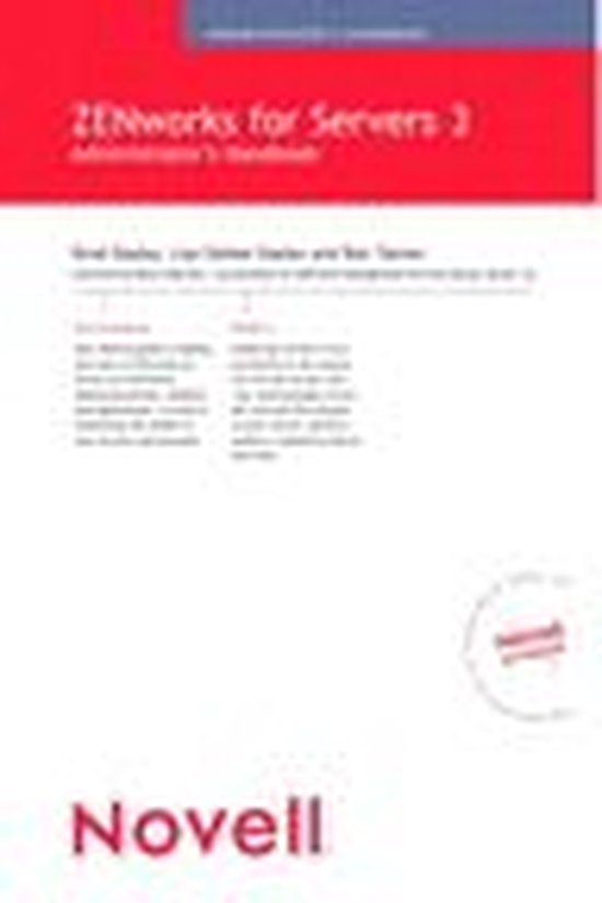 Novell Press - Novell ZENworks for Servers 3 Administrator's ... - cover