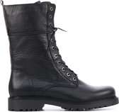 Cashott Biker boots Dames / Laarzen / Damesschoenen - Leer        - 22016L - Zwart - Maat  36