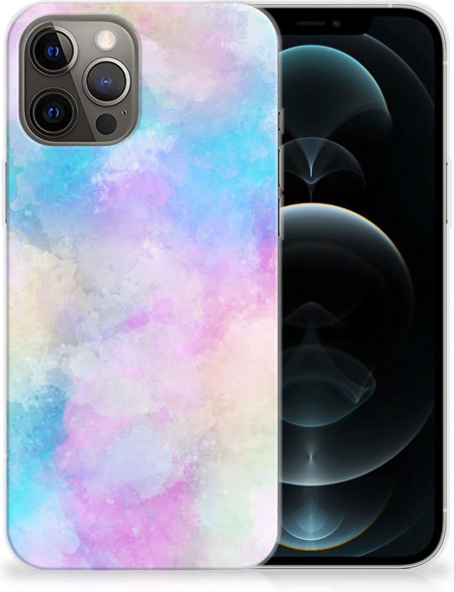 Hoesje maken iPhone 12 Pro Max Watercolor Light