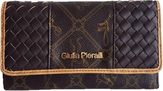 Giulia Pieralli Porte-monnaie de créateur de luxe marron beige -  Portefeuille Fashion... | bol.com