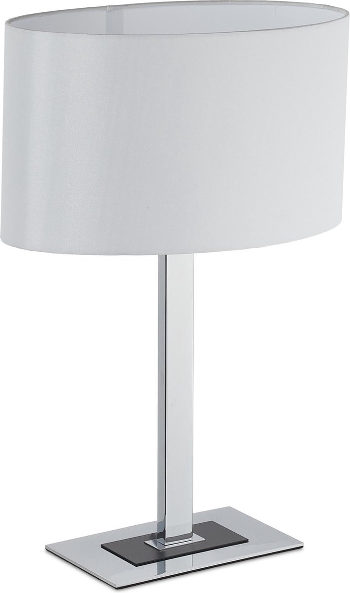 Tafellamp 3189512, kap van textiel, blauw