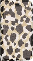 Design Softcase Booktype iPhone 12 Mini hoesje - Panter Zwart