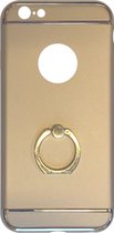 Fit Fashion - Hardcase Hoesje -  Met ring - Geschikt voor iPhone 6 Plus/6S Plus - Goud