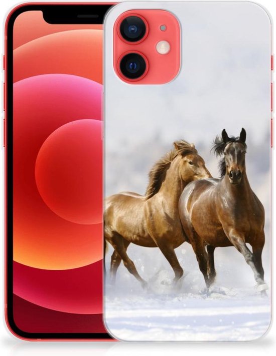 Cilia verraad Literatuur Smartphone hoesje iPhone 12 Mini TPU Case Paarden | bol.com