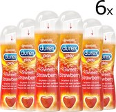 Durex Glijmiddel Play Sweet Strawberry – Aardbei – 50ml x6