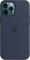 Siliconenhoesje met MagSafe voor iPhone 12 Pro Max - Donkermarineblauw