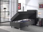 Dreamhouse® Shurgard Boxspring met Opbergruimte – Bed - 90 x 200 cm - Antraciet