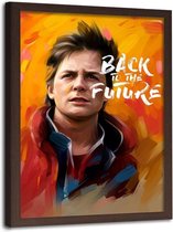 Foto in Frame , Back to the Future III , film personage , 70x100cm , multikleur , Premium Print