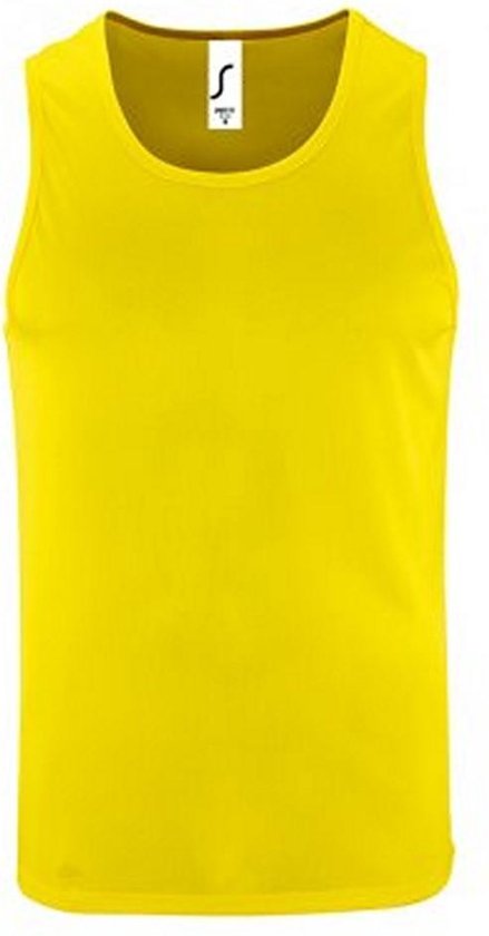 SOLS Heren Sportieve Performance Tank Top (Neon geel)