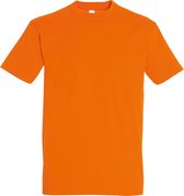 SOLS Heren Keizerlijke Zwaargewicht T-Shirt met korte mouwen (Oranje)
