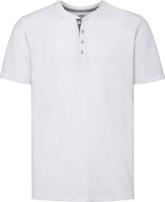 Russell Heren Henley HD T-Shirt (Wit) | bol.com