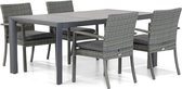 Domani Solarino/Lido 180 cm dining tuinset 5-delig