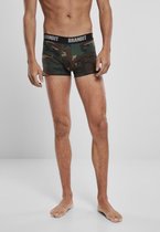 Brandit - Logo 2-Pack Boxershorts set - M - Groen/Bruin