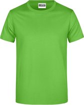 James And Nicholson Heren Ronde Hals Basic T-Shirt (Kalk groen)