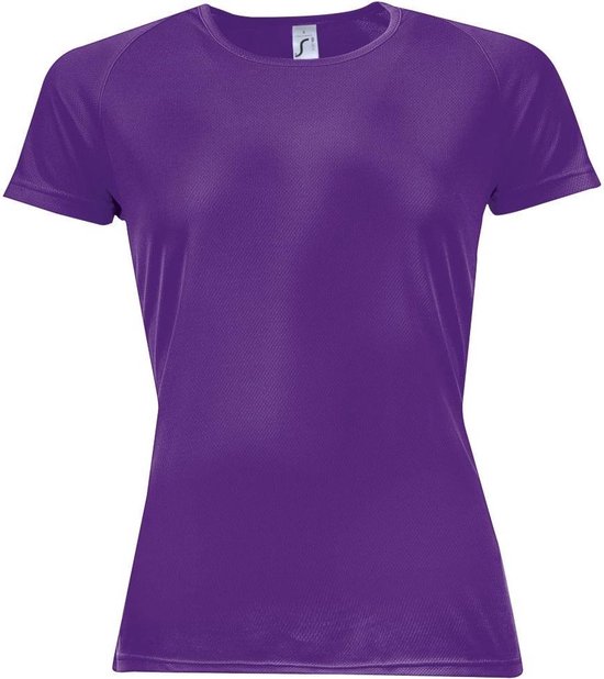 SOLS Dames/dames Sportief T-Shirt met korte mouwen (Donkerpaars)