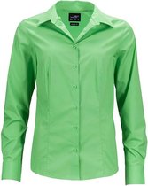 James and Nicholson Dames/dames Longsleeve Business Shirt (Kalk groen)