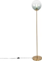 QAZQA pallon - Art Deco Vloerlamp | Staande Lamp - 1 lichts - H 1430 mm - Groen -  Woonkamer | Slaapkamer | Keuken