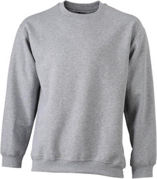 Foto: James and nicholson unisex round heavy sweatshirt grijze heide 