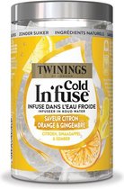 Twinings Cold infuse citron orange gingembre 10 pièces