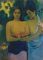 Poster Two Tahitian Women - Gauguin - Large 70x50 - Kunst - Postimpressionisme
