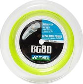 Yonex BG80 badmintonsnaar | geel | 200m