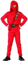 "Rode ninja kostuum voor jongens - Kinderkostuums - 104-116"
