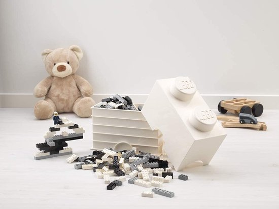 Opbergdoos LEGO-blokje, 2,7 liter, Grijs - Polypropyleen - LEGO | bol.com