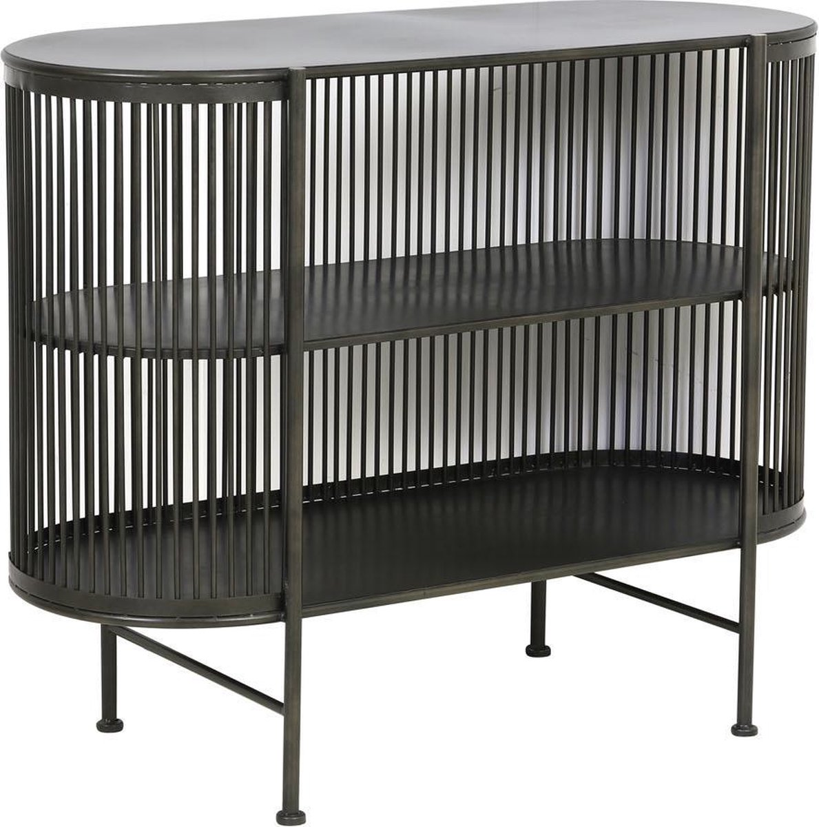 Yinthe Open Wandkast - Zwart - 100x40x80 cm