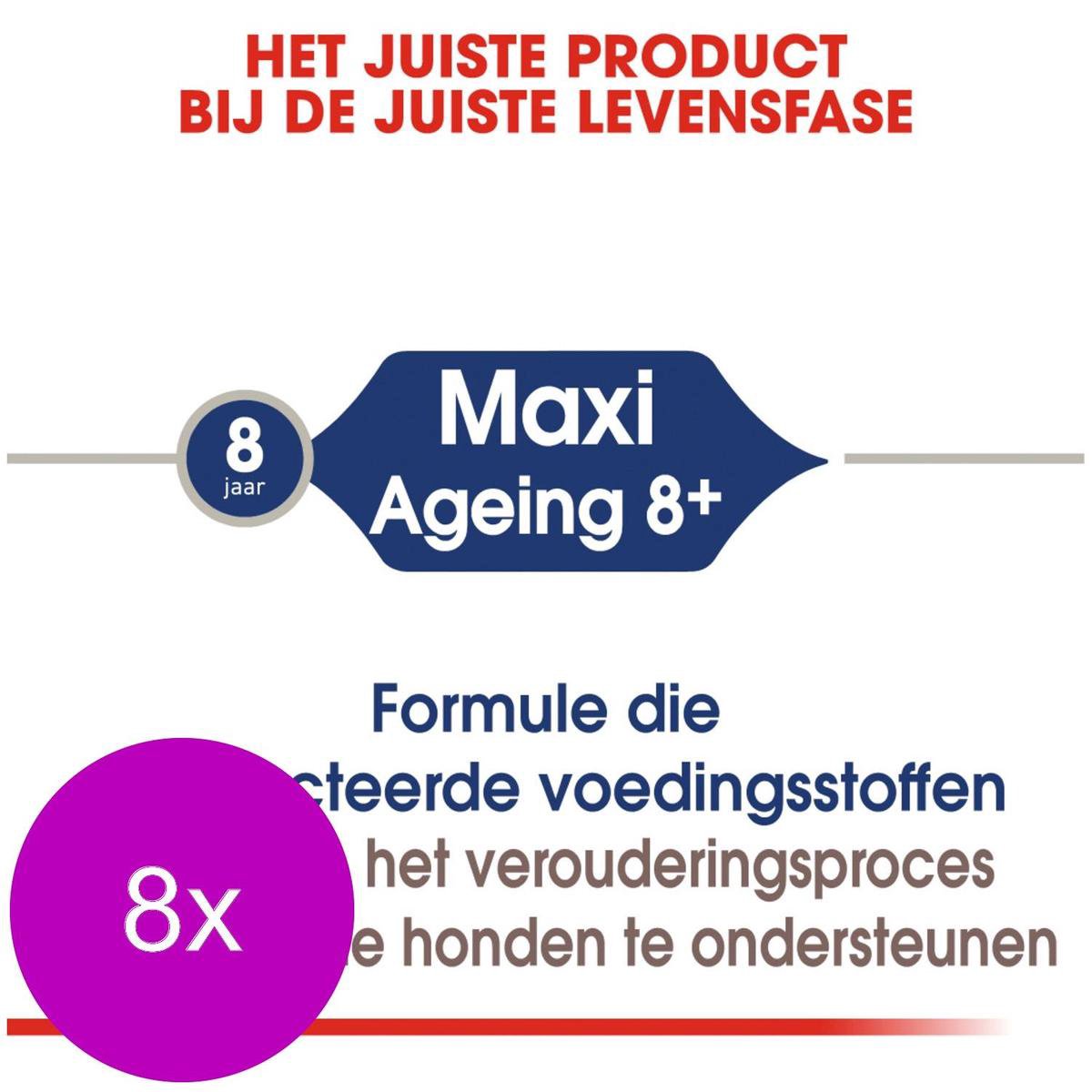 Royal Canin Royal Canin Maxi Adult Natvoer - Hondenvoer - 8 x 10x140 g
