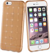 Muvit Life Sixty TPU case shockproof corners - bruin - voor Apple iPhone 6;Apple iPhone 6S