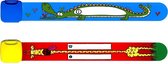 Infoband polsbandjes - Set van 2 SOS naambandjes voor kinderen - 1 x Krokodil en 1 x Giraf