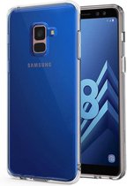 Transparant TPU Siliconen Case Hoesje Geschikt voor Samsung Galaxy A8 Plus 2018