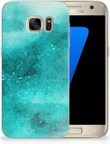Bumper Case Geschikt voor Samsung S7 Painting Blue