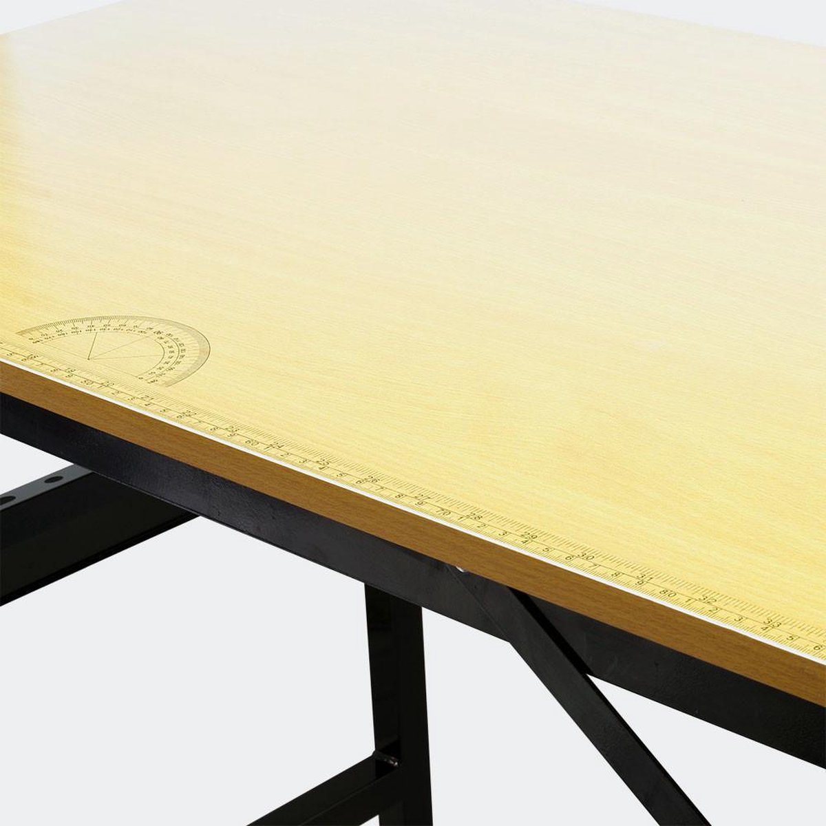 Wiltec Wildanger Technik GmbH Inklapbare werkbank met liniaal en gradenboog 100 x 60 cm werktafel opklapbaar max 150kg opvouwbaar naai- snijtafel. Hobbytafel; inklapbaar Multistrobe