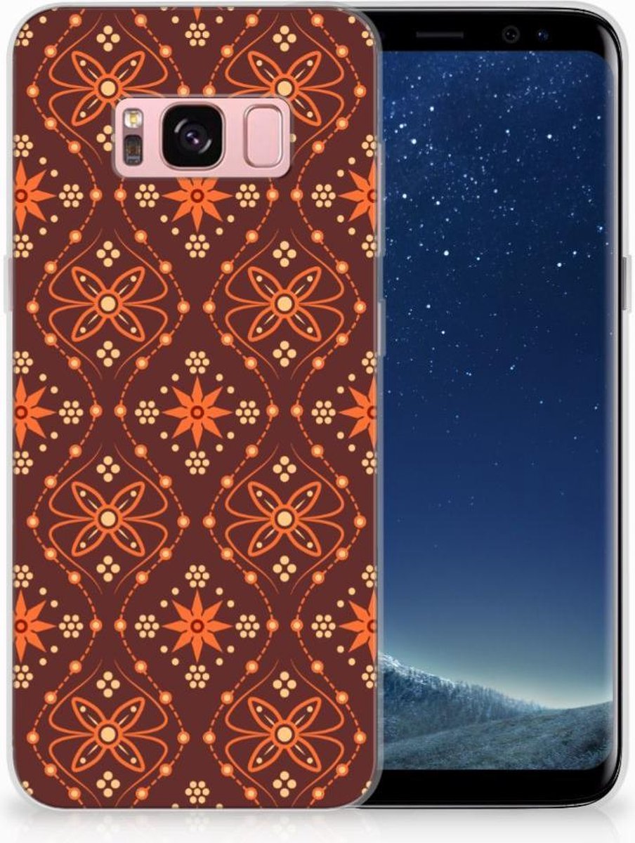 Samsung Galaxy S8 TPU bumper Batik Brown