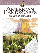 Creative Haven American Landscapes Color By Number Coloring