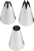 Wilton Spuitmondjes Set/3 Extra Groot #1M, #2D, #2A