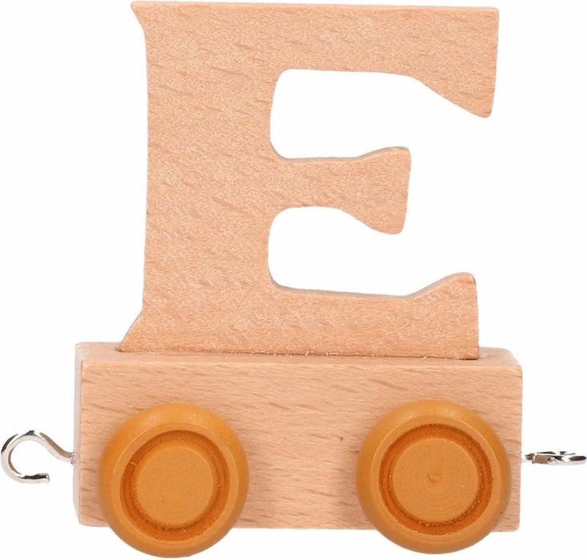 Houten lettertrein letter E