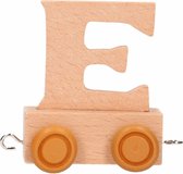 Houten lettertrein letter E